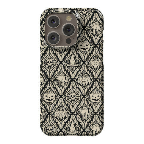 Spooky Vintage Halloween Pattern Phone Case